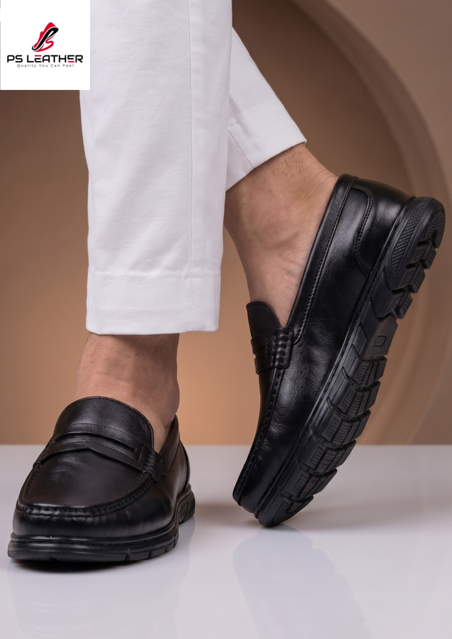 Premium Leather Loafer Black